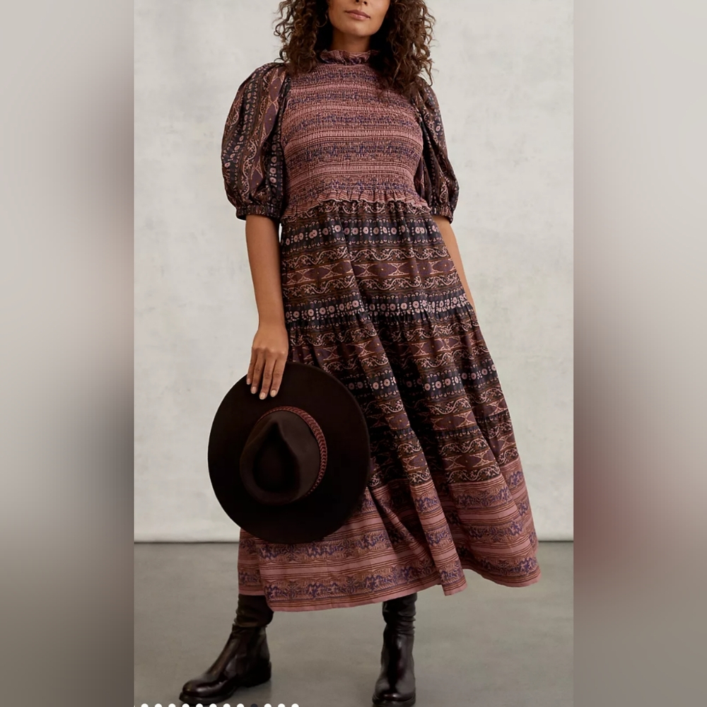 Anthropologie Othilia Angela Maxi Dress Size XL